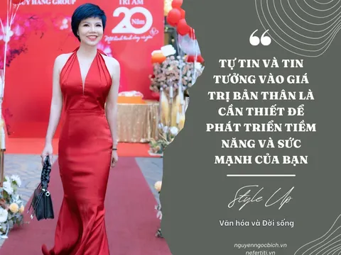 Á hậu - CEO Ngọc Bích chia sẻ: :"Tự tin và tin tưởng vào giá trị bản thân là yếu tố quan trọng để phát triển tiềm năng và sức mạnh của chúng ta"